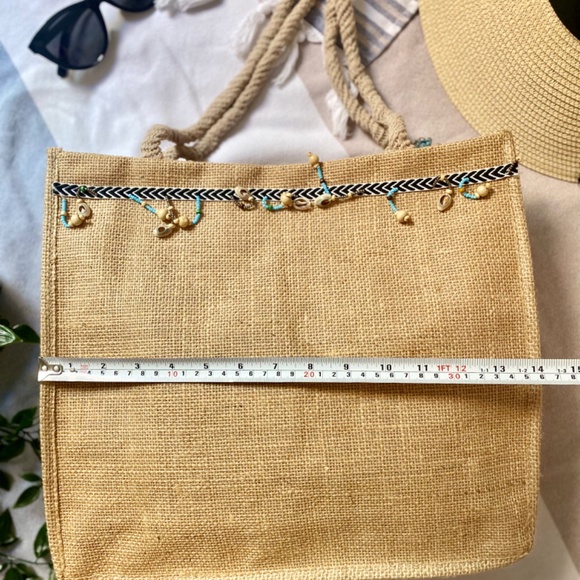 Handmade Bag|Hand knitted bag |shoulder bag|Summer bag|Wicker Bag - Picture 4 of 6